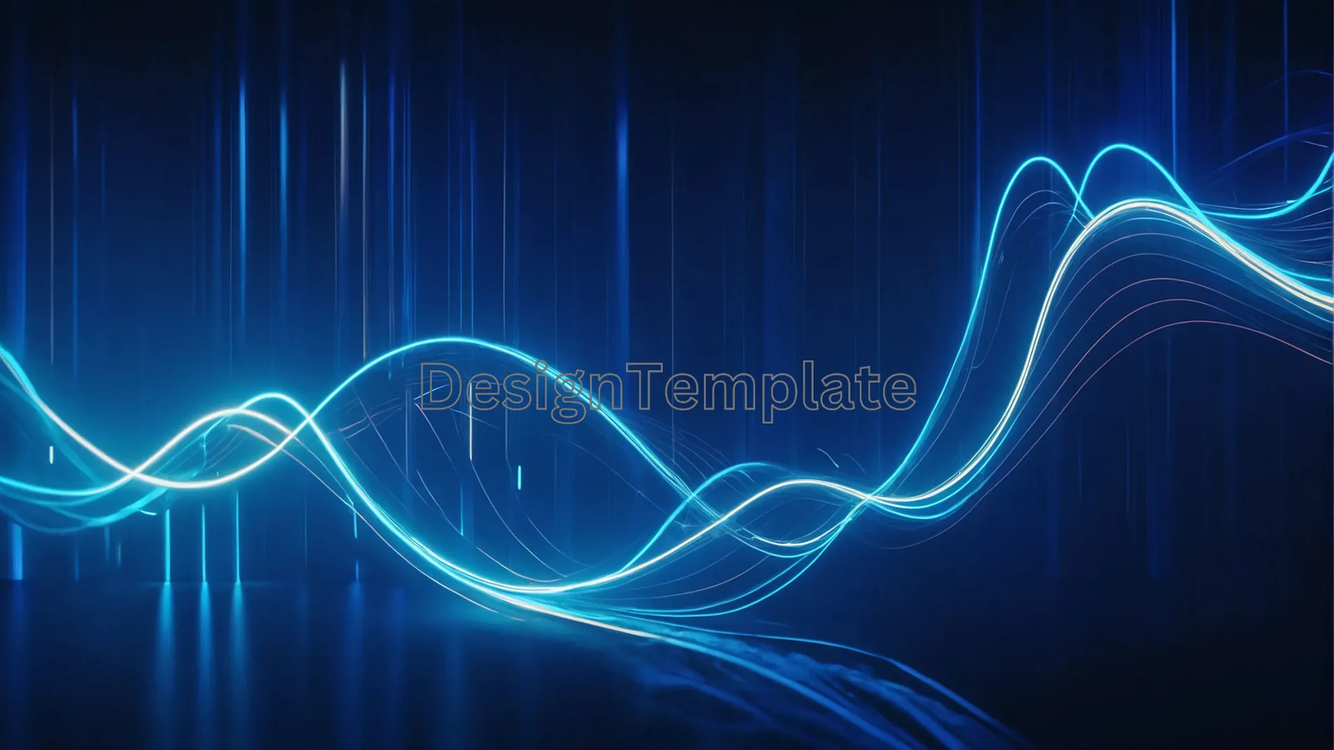 Minimal Black Passage with Glowing Neon Lights Background image